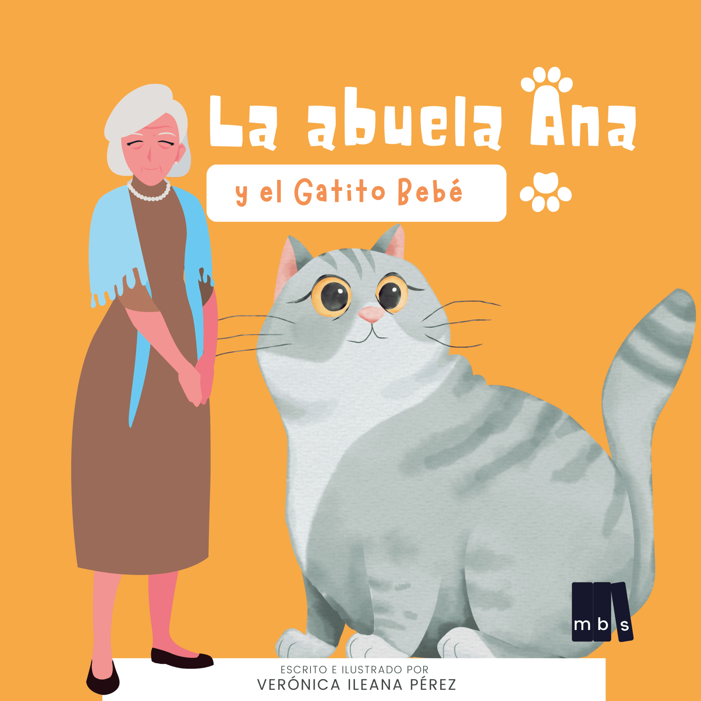 La abuela Ana y el gatito bebé
